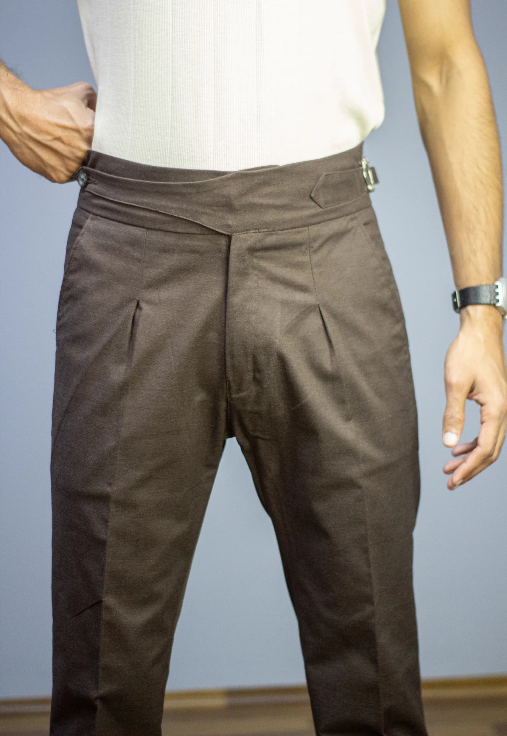 Brown Long-Belt Gurkha Pants – Buy Online in Pakistan | PantChic