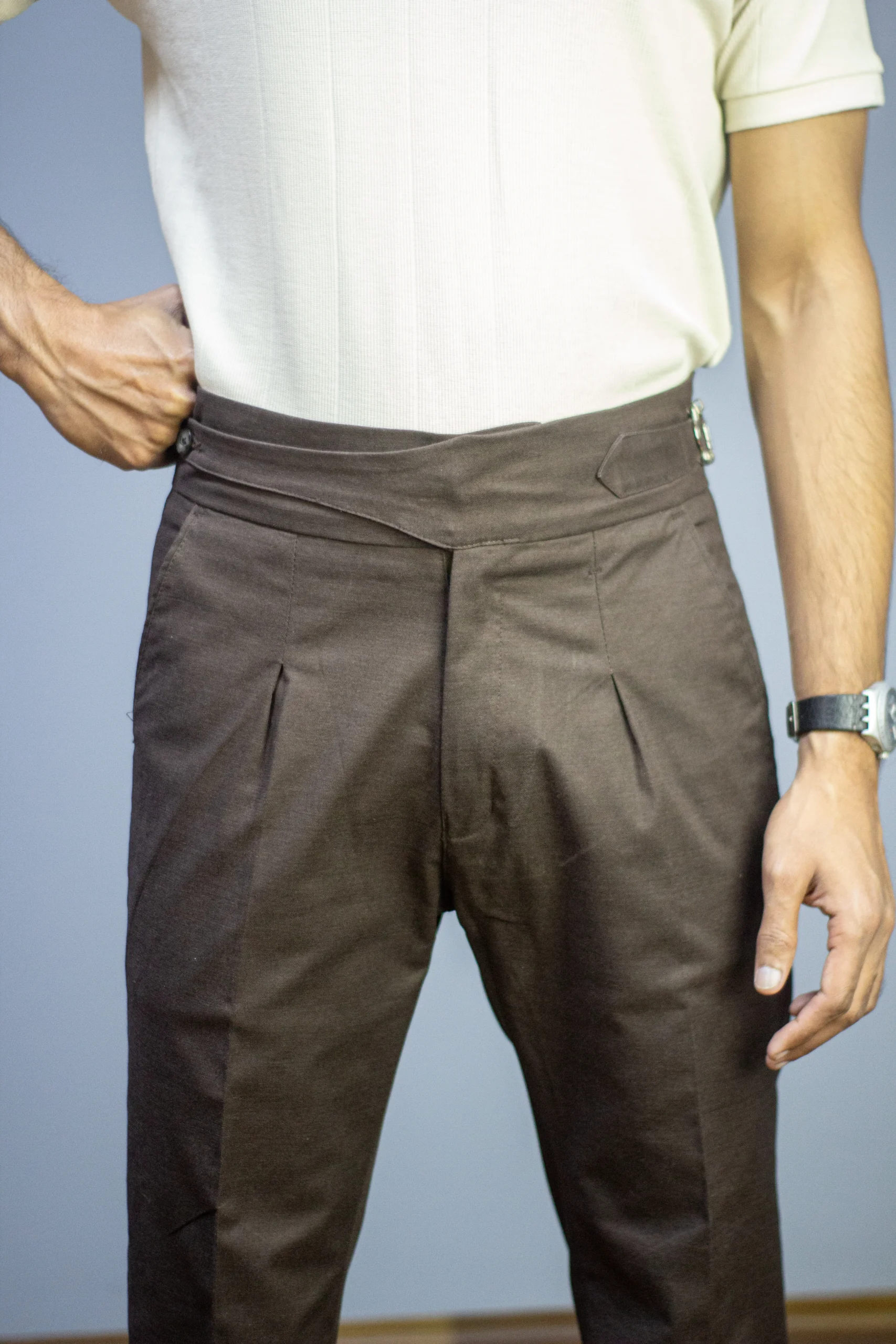 Brown Long-Belt Gurkha Pants – Buy Online in Pakistan | PantChic
