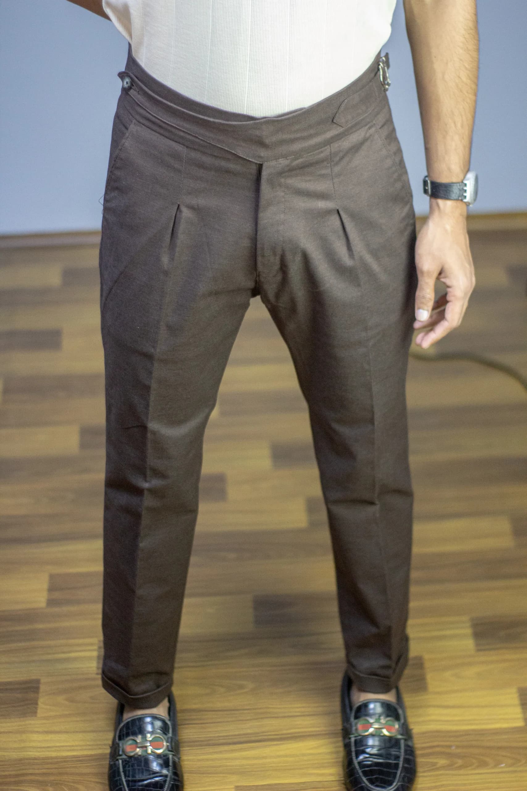Brown Long-Belt Gurkha Pants – Buy Online in Pakistan | PantChic