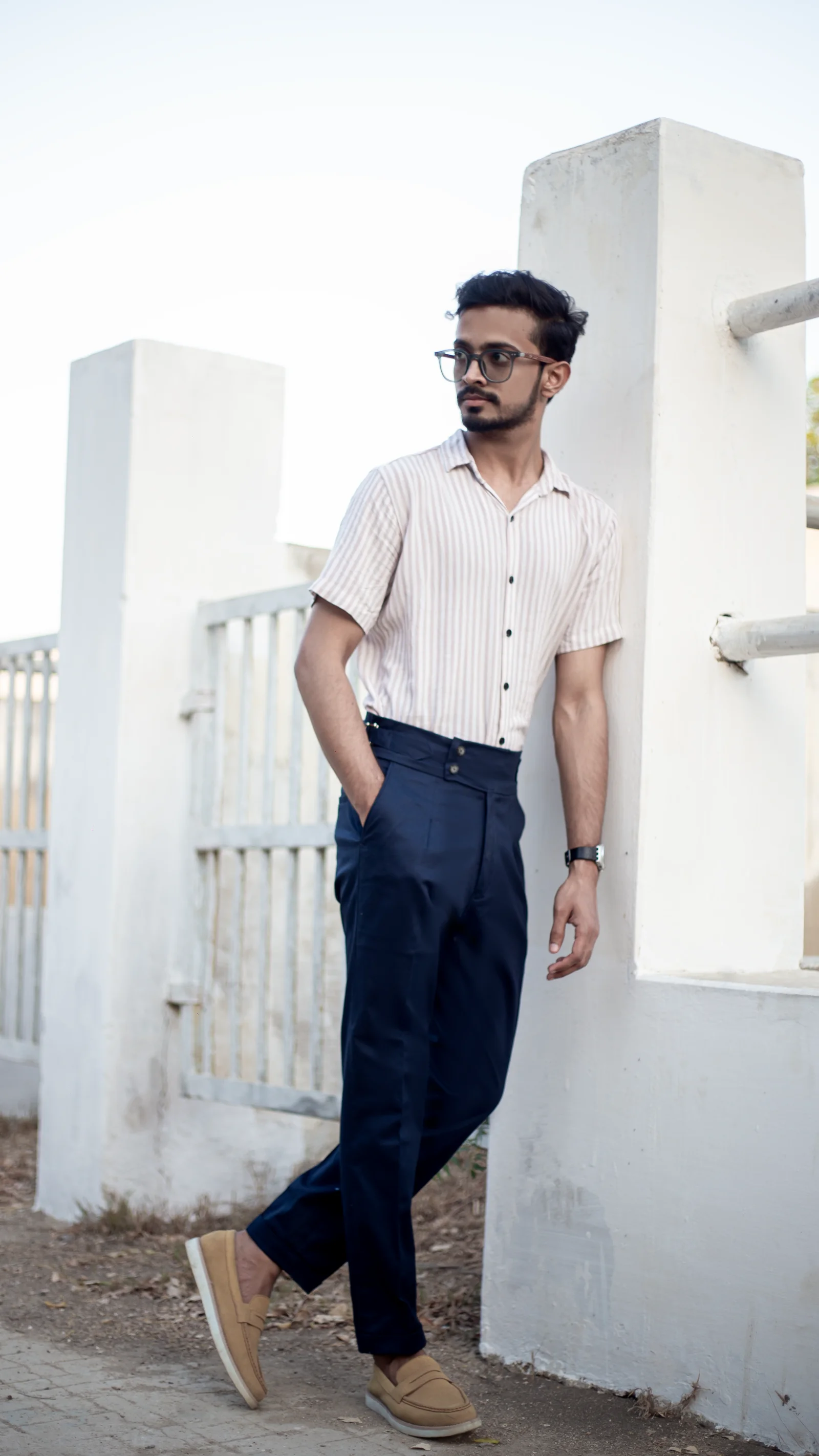 Navy Blue Double-Button Gurkha Pants – Buy Online in Pakistan | PantChic
