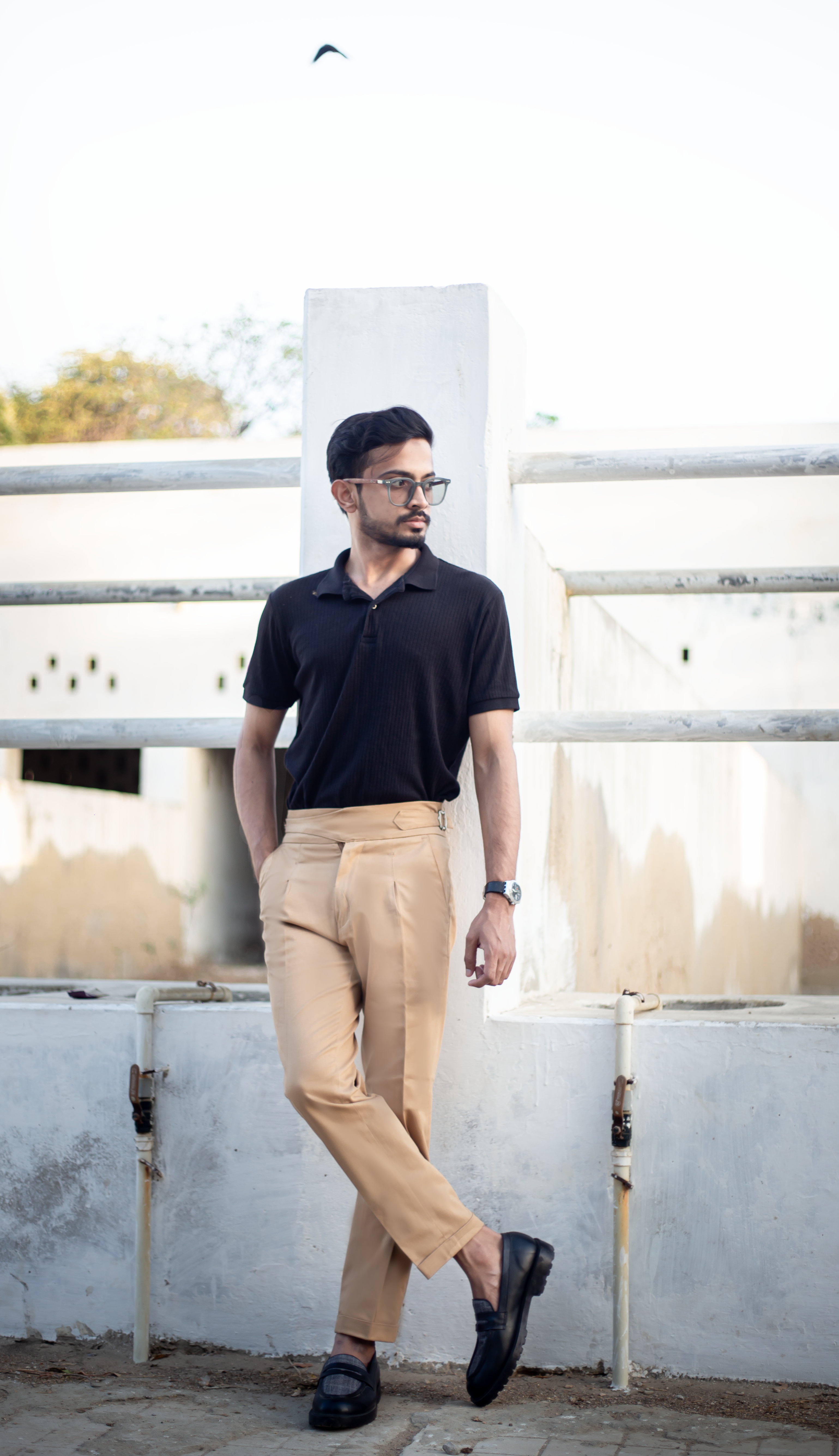 Beige Long-Belt Gurkha Pants - Image 2